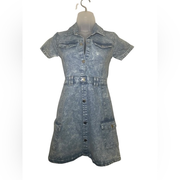 Rachel Zoe Girls Denim Dress Size 12 - Picture 1 of 5